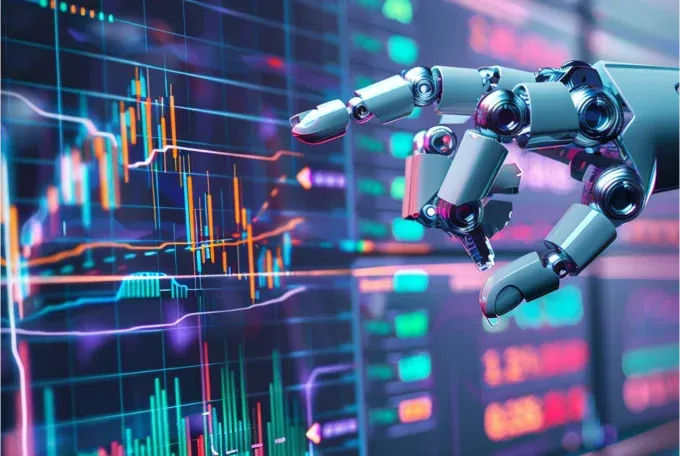 Abstract representation of interconnected AI nodes, symbolizing complex AI agent networks (AI Generated)